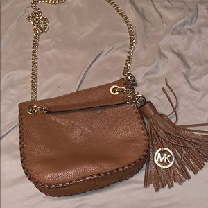 Convertible brown crossbody or over the shoulder
